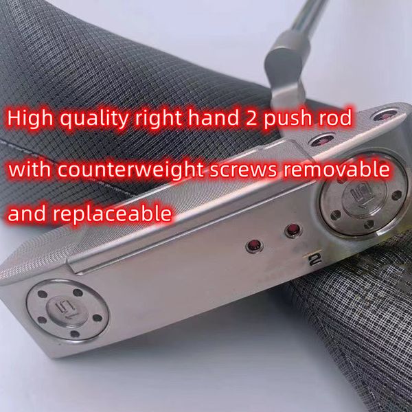 

golf club putter silver straight putter 2 series craft counterweight can be removed and replaced