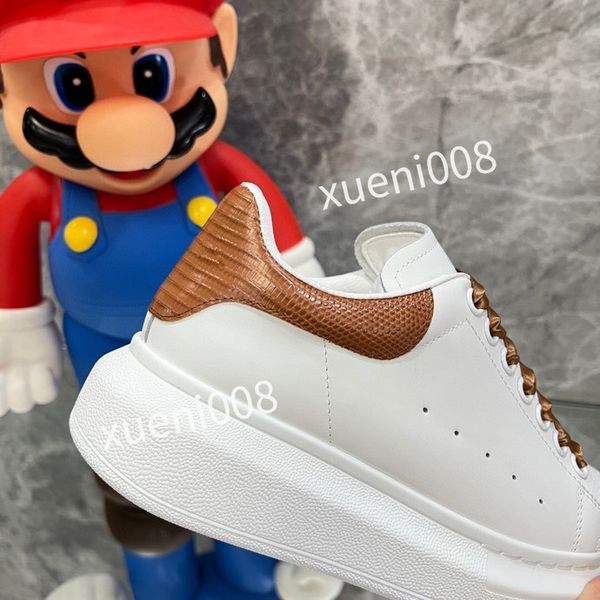 

new men designer casual shoes reflective chain reaction sneakers triple black white suede blue yellow fluo tan luxury mens women shoe design, Red;white