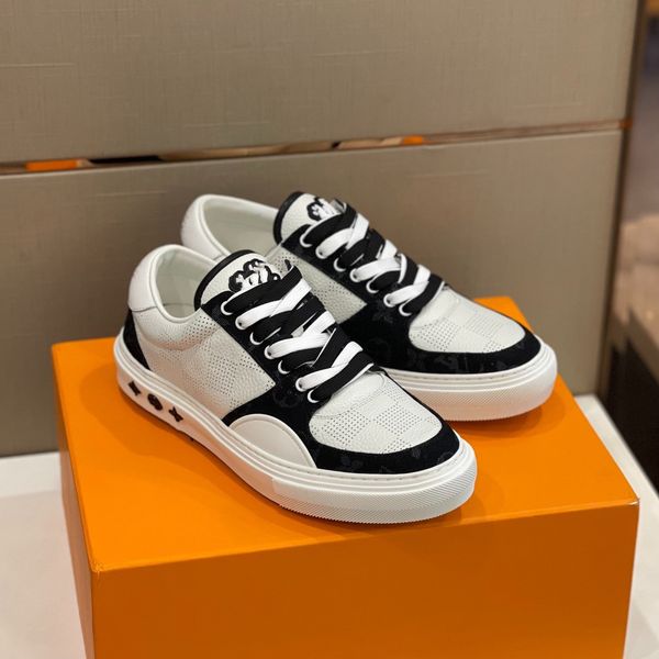 

ollie sneaker multicolor watercolor skate shoe double laces tie-dye rubber outsole luxurys designers shoes 05, Black
