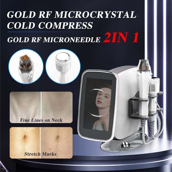 

2 in 1 microneedle face and body rf fractional micro needle acne scars treatment machine