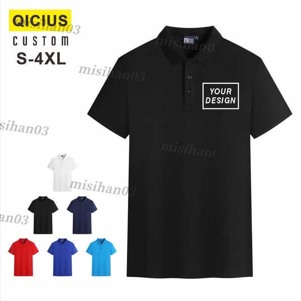 

men's polos short sleeve cotton sand quick dry man golf t-shirt shirts custom design your own brand printed shirt 4xl y2303, White;black