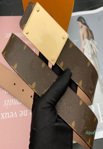 

fashion waistband leather belt men and women gold buckle silver buckle black belts2660321, Black;brown