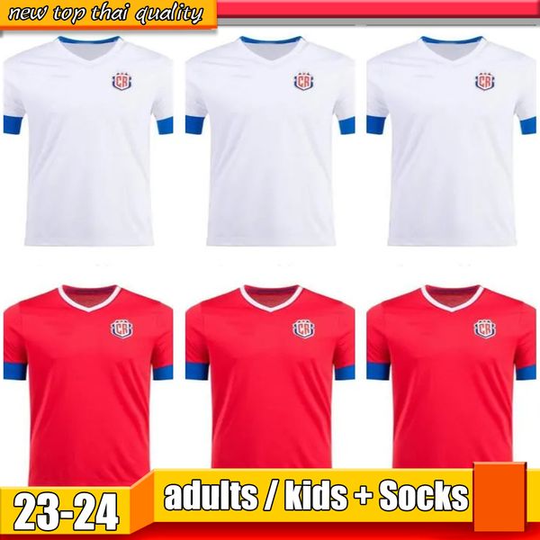 

2022 costa rica g.torres soccer jerseys world home cup 2022 2023 duarte j.vargas a.contrera venegas j.campbell f.calvo football uniform shir, Black;yellow