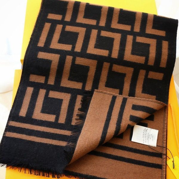 

2023 new designer scarf large european and american letter scarf men's and women's lovers soft shawl winter wool neck, Blue;gray