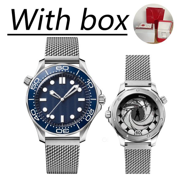 

nttd mens watch 42mm no time to die luxury men watches automatic movement mechanical montre de luxe moon watch limited james bp bond nato 30, Slivery;brown