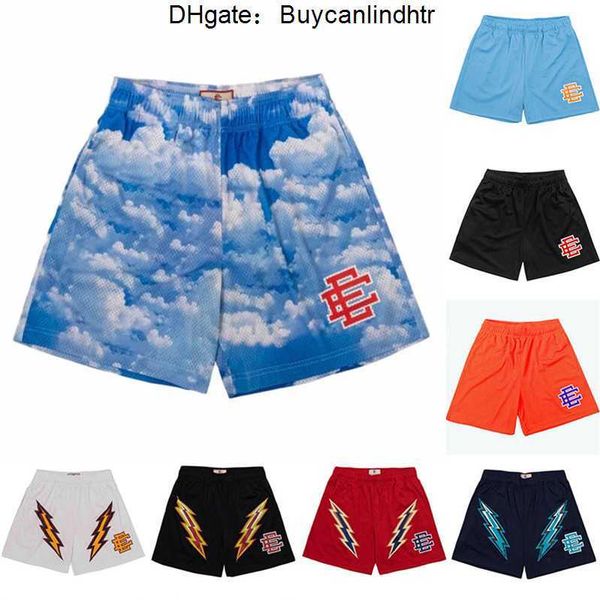 

eric emanuels ee basic shorts mens womens designers fitness shorts mesh breathable beach pants sports series basketball pant new york 14a0, White;black