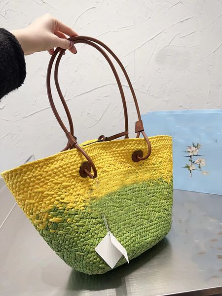 

anagram basket shopping bag vegetable basket beach bag handbag 21 summer new straw woven bag beach holiday handbag