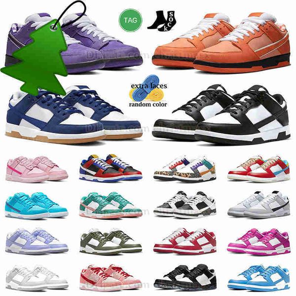 

low dunks mens womens designer shoes 2023 us orange purple lobster triple pink black and white panda unc fog grey la dodgers size 13 mens