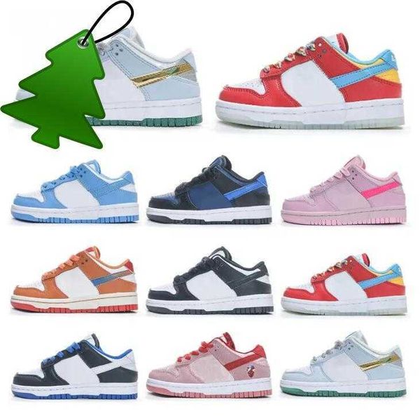 

2023 kids low running shoes dunked unc triple pink panda orange sb dunks lows grey fog white black team green gai boy girls youth children s