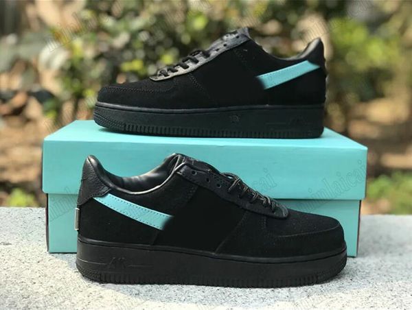 

Designer 1 Low SP Shoes Forces Blue Black Multi Color Tiffany&Co. 1837 Leather Suede Men Women Luxurys Outdoor Sports Sneakers Friends and Family