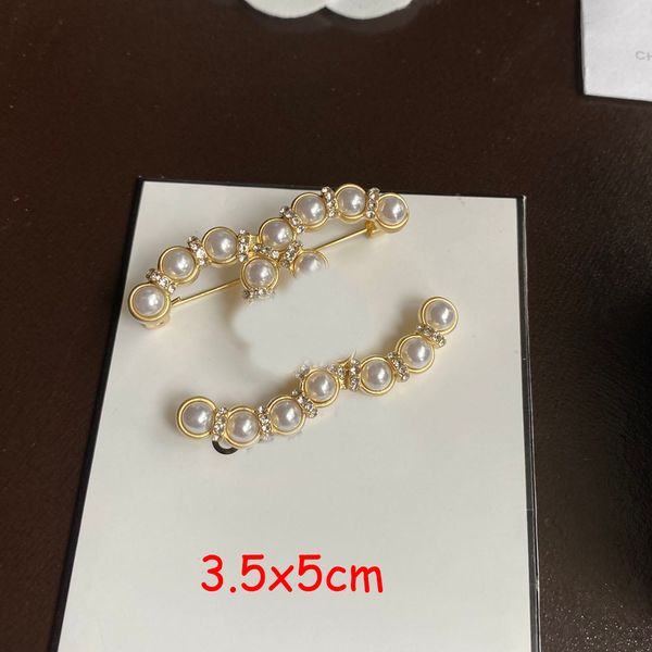 

brand designer inlay pearl cz diamond pins broochs classics women letter brooch never fading real gold plated brass copper jewelry dress acc, Gray