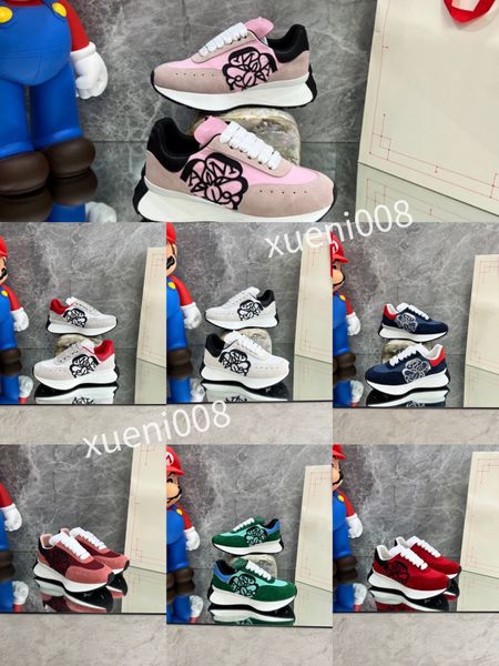 

2023new luxury womens sports casual shoes classic white black brown wheat pale pastel designer outdoor sports trainers running shoes, Red;white