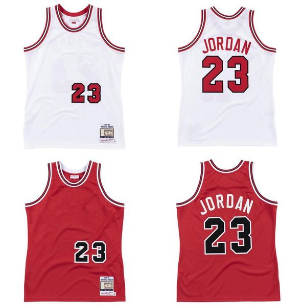 

stitched 23 michael goat jersey s-6xl mitchell & ness 1984-85 mesh hardwoods classics retro basketball jerseys men women youth, Black;red