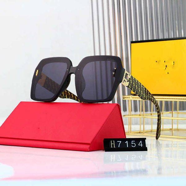 

F Letter Sunglasses fund Large rame Women's Glasses Square ace Slim UV Resistant Women