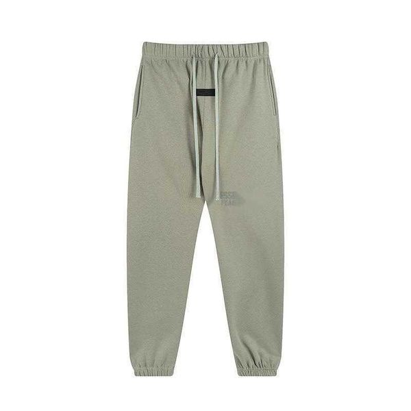 

men's essentail pants fog season 8 double track high street casual loose flocked print, Black