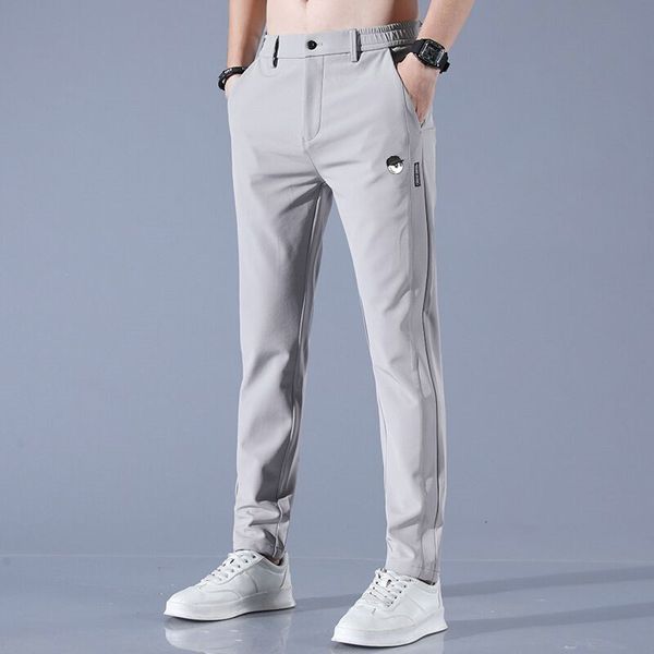 

men's pants malbon 2023 spring summer autumn golf elasticity fashion casual breathable trousers 230329, Black