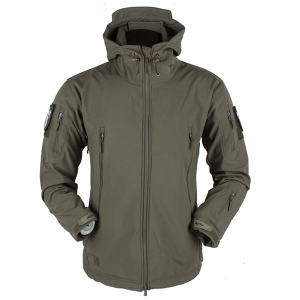 

men's jackets winter military fleece jacket men soft shell tactical waterproof army camouflage coat male airsoft clothing multicam wind, Black;brown
