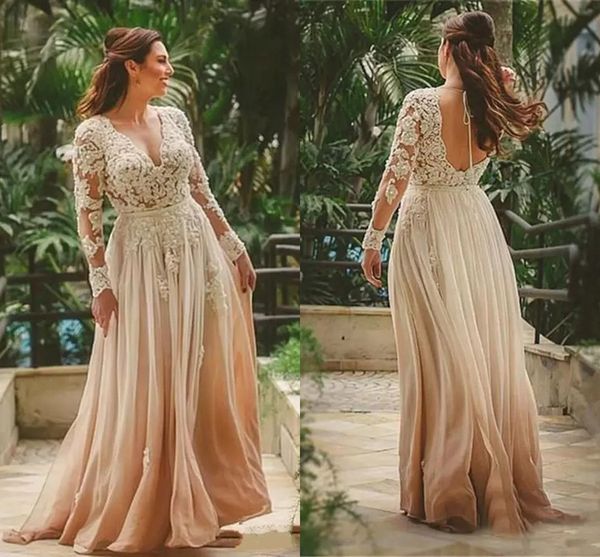 

modest long sleeve lace chiffon bridesmaid dresses backless a line v neck appliques evening prom gowns for women formal occasion wears plus, White;pink
