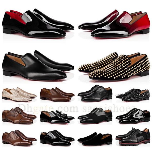 

luxury men spike shoe red platform casual loafers bottoms sneakers suede patent leather rivets slip on mens business party dhgate sneaker tr