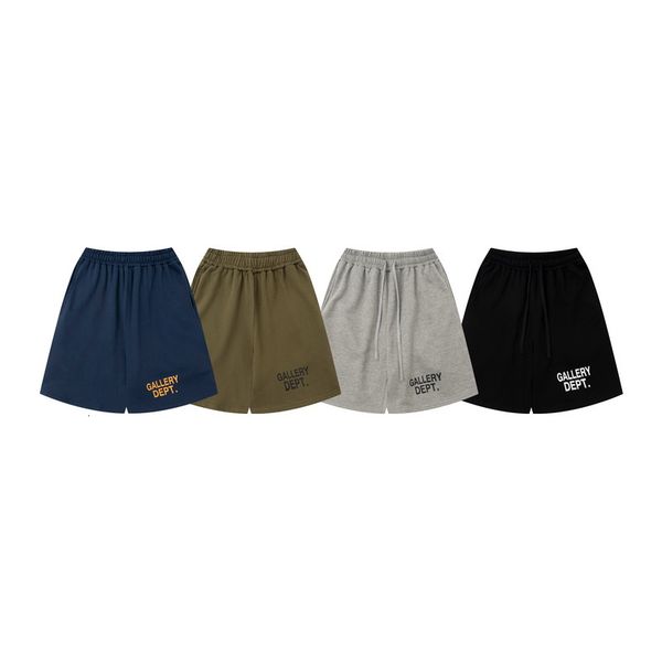 

men's shorts 2023 gallery letterprinted cotton terry casual for men and women 230329, White;black