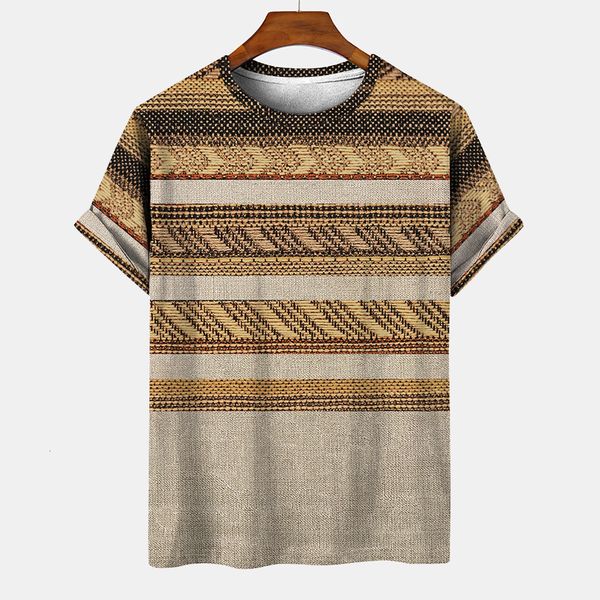 

mens tshirts vintage for mens tshirts summer mens stripe graphic ethnic clothing oneck oversized apparel male casual shirts tee 230329, White;black