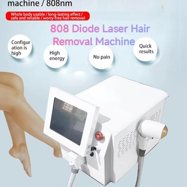 

2023 new style diode laser hair removal machine high power permanent for salon 3 wavelength 755 808 1064nm portable painless, Black