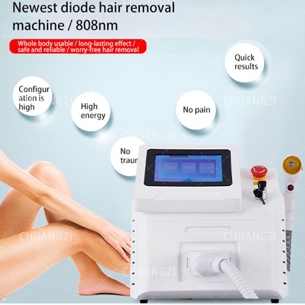 

2023 latest 2000w laser 3 wavelength ice platinum portable permanent hair remover 755nm 808nm 1064nm diode laser, Black