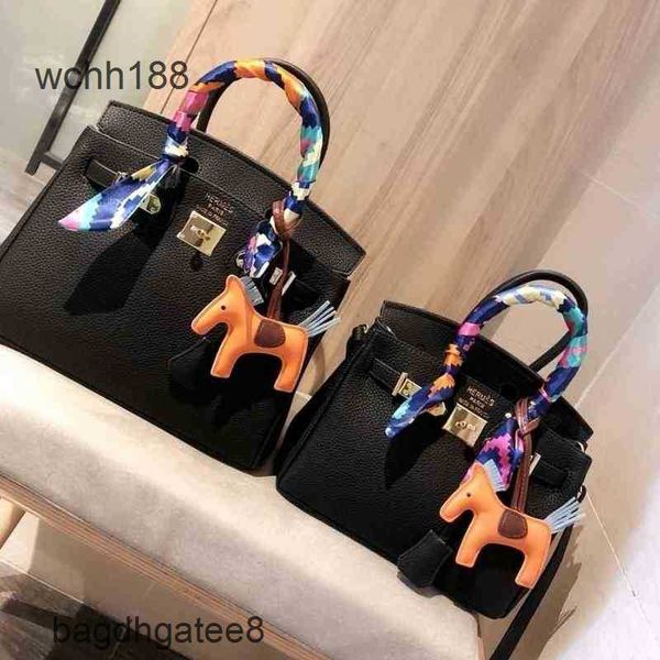

hermz bag birkins bags leather shoulder handbags 2023 designer colors lychee handbag class colors lady female men tote