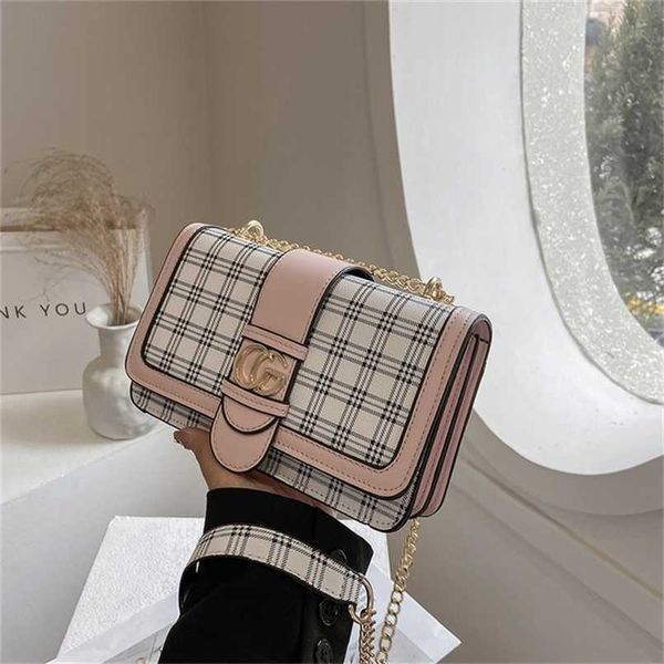 

designer bag handbag korean square simple single foreign style chain messenger women's