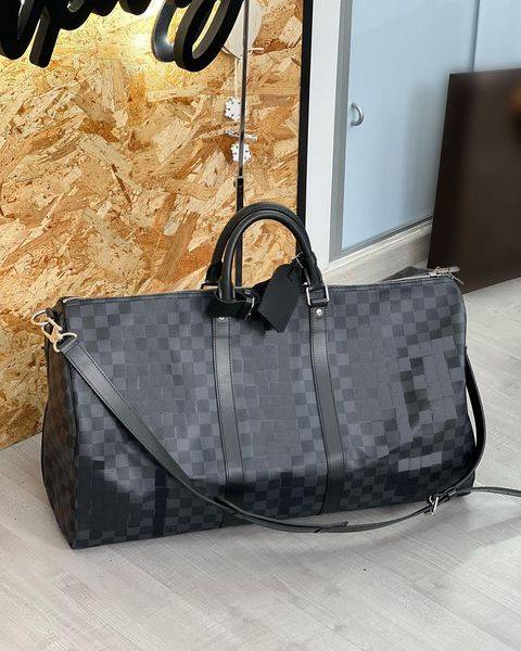 

travel m41424 45 50 55 clutch duffle bags womens purse luxury keepall designer tote handbag travel bag mens leather high capacityr fashion c