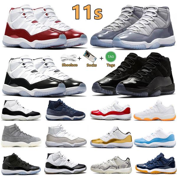 

11 11s basketball shoes mens sneakers sneaker cherry gamma blue cap and gown cool grey gym red midnight navy dmp metallic silver unc men wom