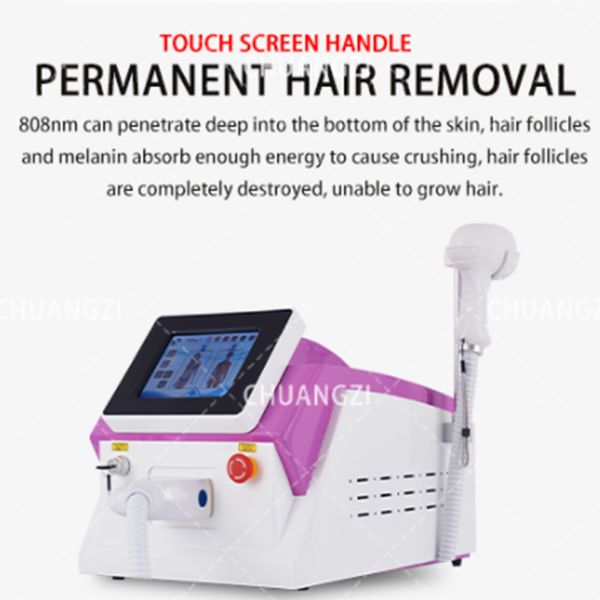 

portable laser hair removal machine 2000w beauty equipment ice device 808 755 1064nm diode price, Black