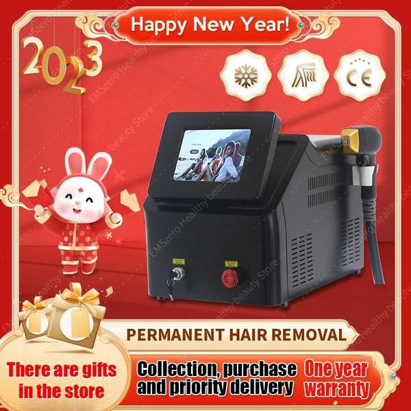 

laser machine 2023 new design 2000w portable 755 808 1064nm three wavelength laser diode professional hair removal permanent hair remove, Black