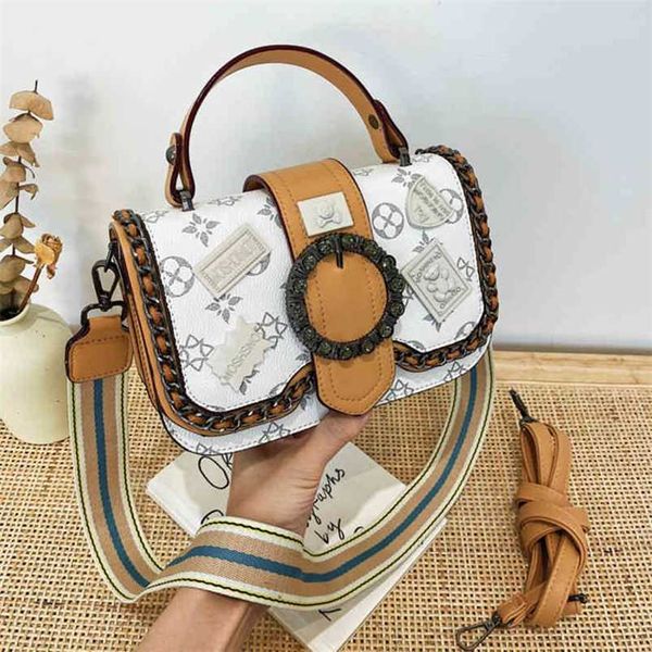 

designer bag badge small female fashion old flower summer autumn winter ins texture broadband shoulder bag