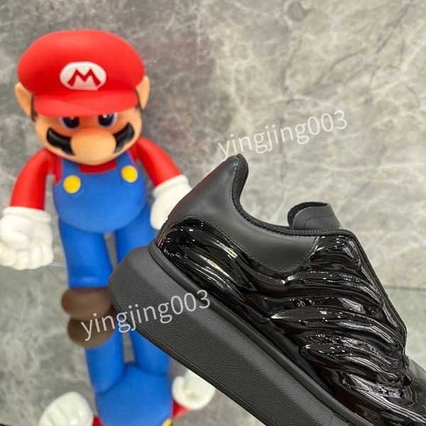 

2023 new sneakers fashion men women casual shoes white leather flat shoe quality luxury xsd221139, Black