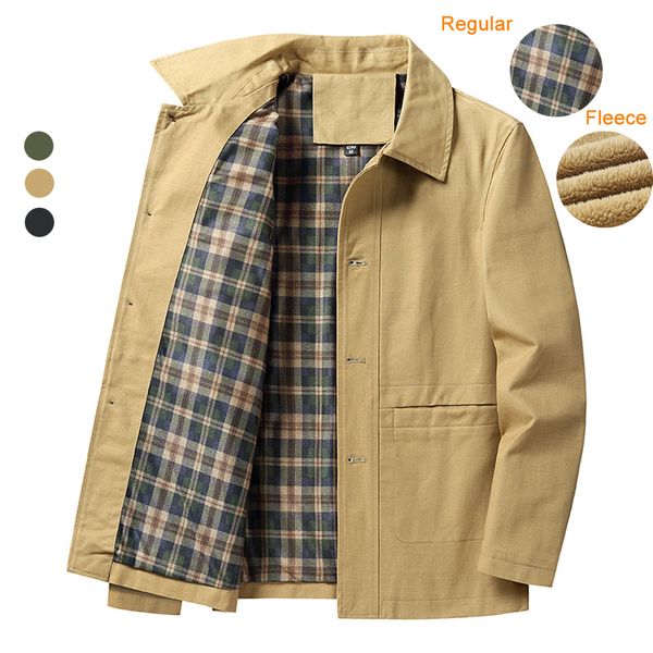 

men's jackets winter thicken jacket for men autumn tactical coats business casual lapel lamb overcoat solid color warm fleece bomber ja, Black;brown
