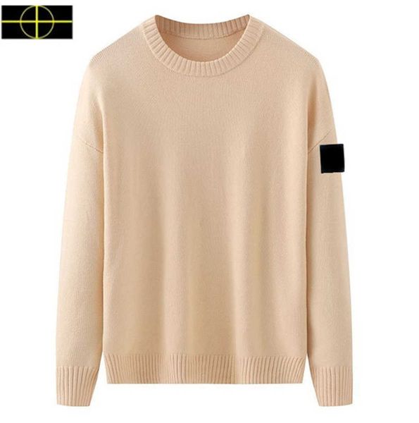 

a1 spring 2023 new plus size designer warm sweater hoodie stone jacket island sweater men women's is land street pullover loose hoodie, Black;brown