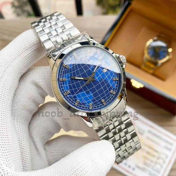 

mens automatic mechanical watches round stainless steel waterproof wristwatch big dial sapphire watch classical lovers gold watch luxury wat, Slivery;brown