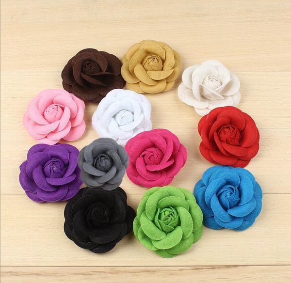 

pins brooches camellia fabric flower black bow hair clip and brooch pin accessories gifts for women wedding party drop deli amajewelry amck5, Gray