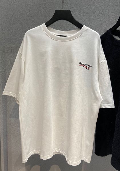 

men's plus tees & polos round neck embroidered and printed polar style summer wear with street pure cotton 2r0sk, White;black