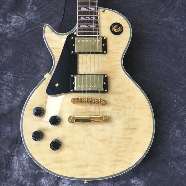 

custom electric guitar, left hand lp guitar, large log color. good sound quality