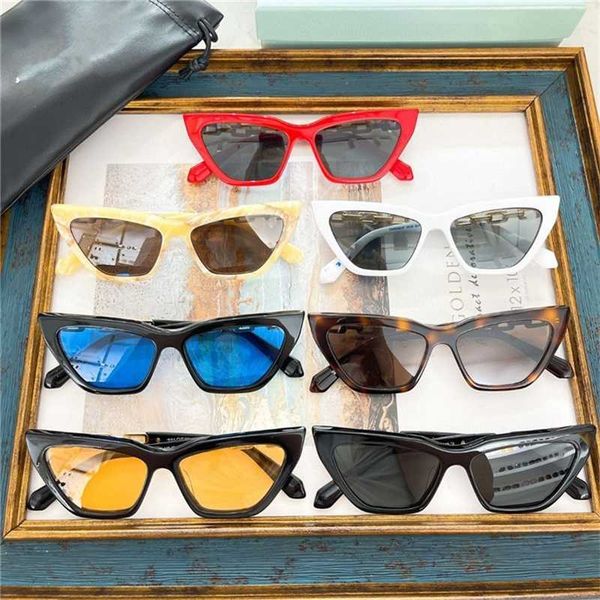 

designer glasses offss new fashion trend white narrow frame kitten's eye sunglasses same sunglasses owri021f, White;black