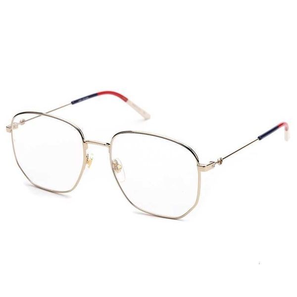 

designer glasses 2023 new ni same style gold frame polygonal eyeglass female 0396o can be matched with myopia male, White;black