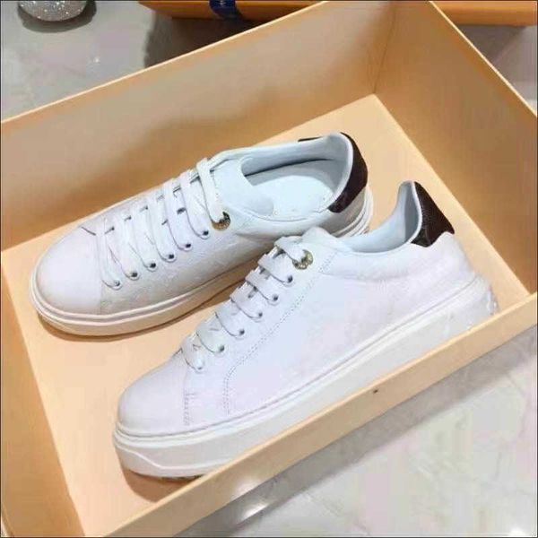

shoes casual brand time out sneakers travel leather lace-up sneaker 100% cowhide fashion lady flat designer letters woman shoe platform gym
