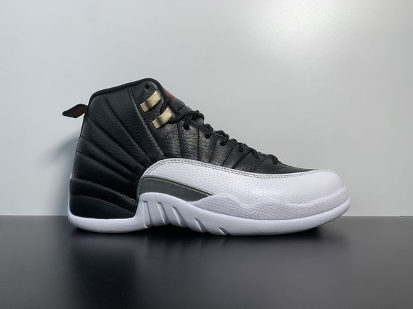 

release new basketball shoes mens jumpman 12s playoffs 2012 black white grey men outdoor sneaker trainers jumpman v designer sports sneakers