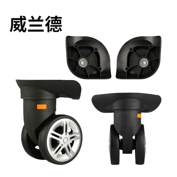 

bag parts accessories suitcase luggage case casters replacement trolley wheel mute universal 230330, Black