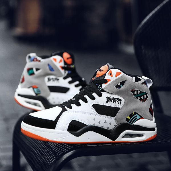 

dress shoes mens basketball air cushion sports outdoor nonslip wearable athletic male running boys sneakers 230330, Black