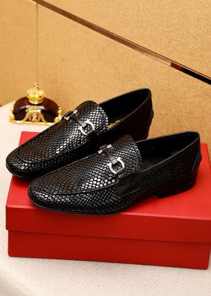 

2023 mens designer dress shoes gentlemen fashion business oxfords male brand travel walk casual comfort flats size 38-45, Black