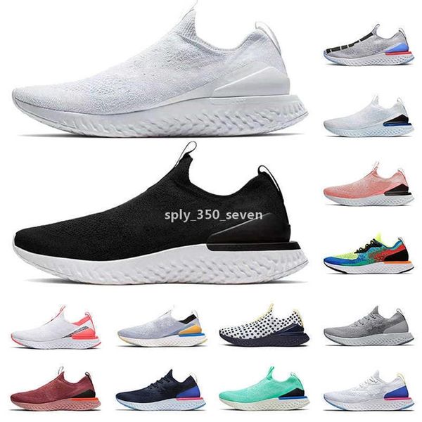 

react fly knit v2 v1 mens womens running shoes all white triple black pewter fusion outdoors trainers men sports sneakers234b