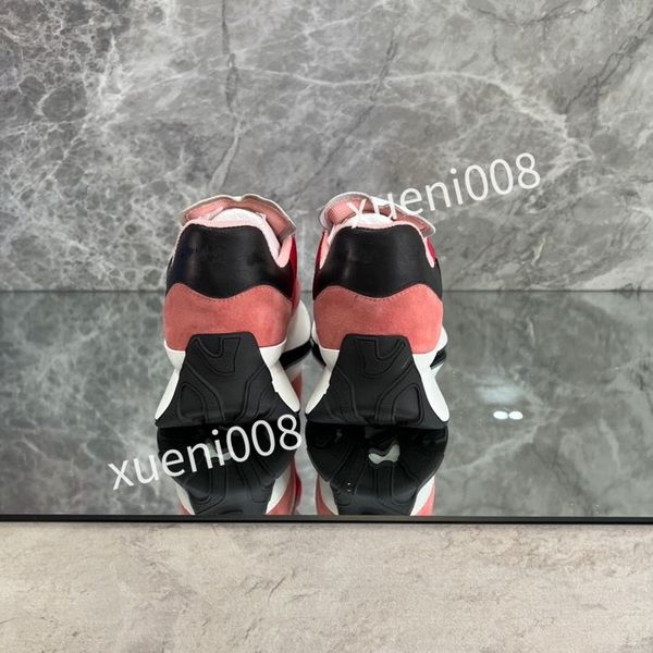 

womens casual shoes calfskin banded sneaker white black blue grey designer sneaker luxury trainers low fashion mens women sneakers2023, Red;white